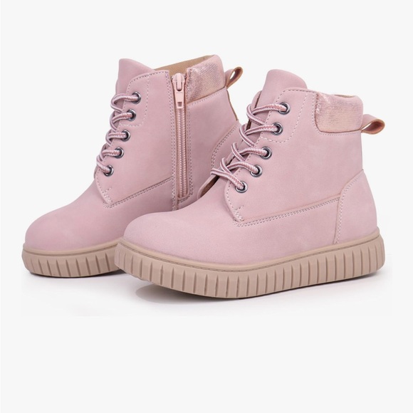 tobfis Other - Tobfis Kids Zipper Ankle Boots Kids Sneaker Boot-Like High Top Design Pink 1 NWT